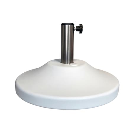 Us Weight Premium Fillable Umbrella Base for Patio Table, White FUB50WE